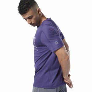 Reebok One Series Training Speedwick T Shirt Herren - Lila - DE 012-EHS